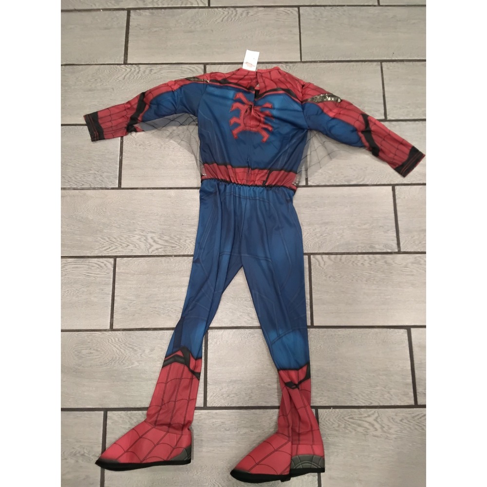 Marvel Spider-Man Far From Home Padded Muscle Costume Kids Small‎ Red Blue Suit - Picture 6 of 7